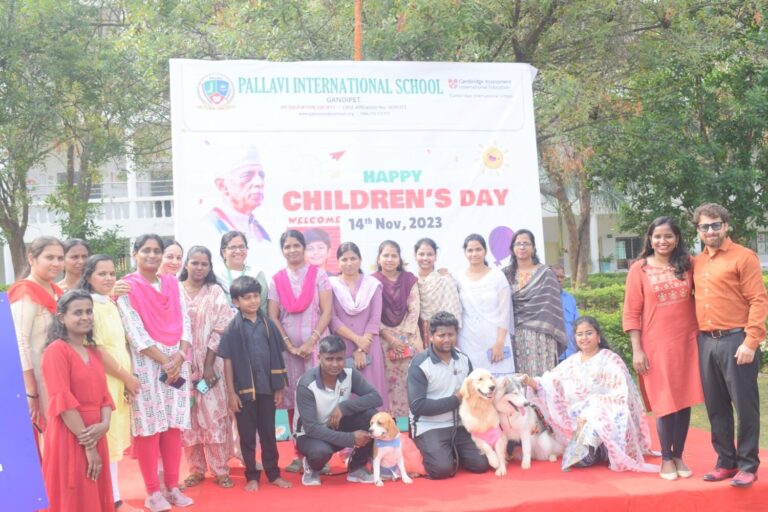 animal assisted therapy session at Pallavi international school